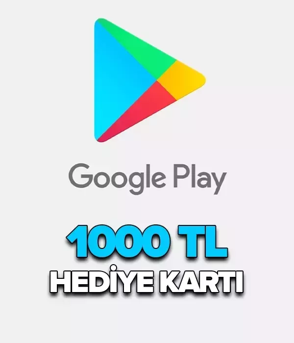 Google Play 1000 TL Hediye Kartı